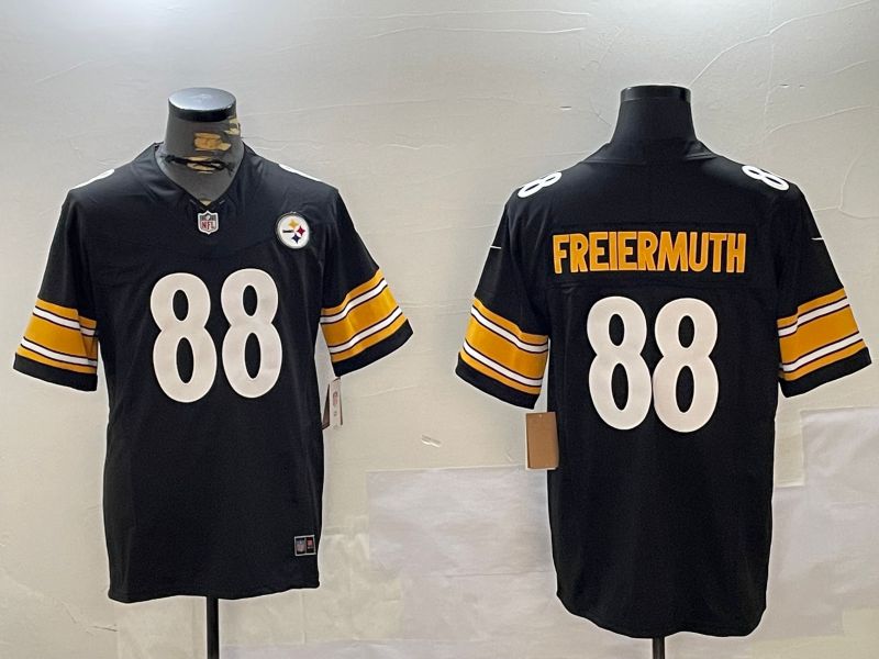 Men Pittsburgh Steelers #88 Freiermuth Black 2024 Nike Limited NFL Jersey style 4->pittsburgh steelers->NFL Jersey